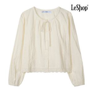 [르샵]리본넥 레이스 데이트룩 블라우스 BP9BL003A