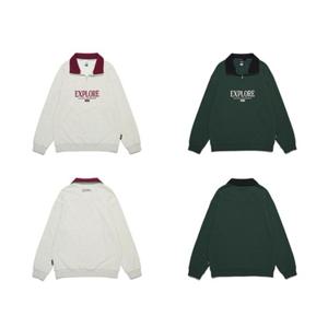 내셔널지오그래픽키즈 K253USW030  키즈 반집업 그래픽 맨투맨