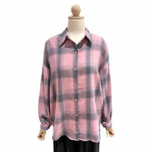 러브앤쇼  포인트 체크 컬러 셔츠 (GCFJGSH03)