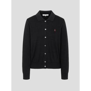 [빈폴레이디스] 코튼 티칼라 카디건 블랙 (BF595AC065)