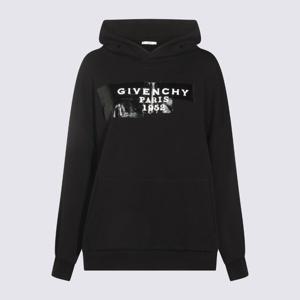 지방시 로고 프린트 캥거루 포켓 후드티 BWJ04T P78U001