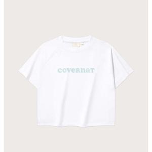 커버낫 우먼 아이스 스트링 크롭 반팔티 B1 CO2502ST95 WH SB