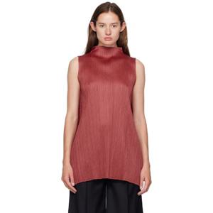 25 FW 이세이미야케 여성 레드 램프 쉐이드 탑 252941F099014