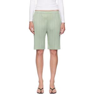 25 FW 이세이미야케 여성 그린 준 먼슬리 컬러 쇼츠 252941F088001