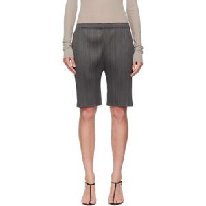 25 FW 이세이미야케 여성 그레이 준 먼슬리 컬러 쇼츠 252941F088002