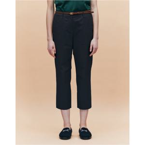 헤지스 여성  크롭 슬림핏 밴딩 치노 팬츠 다크네이비 HSPA5BC41N3