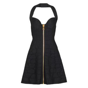 25 FW 발망 홀터넥 지퍼 프런트 미니 드레스 FF0R5154KJ14 TP442310385