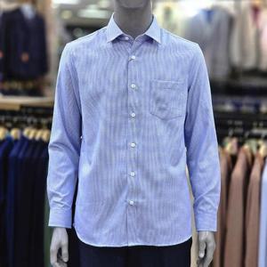 런던포그 세이브존04 세미와이드 기본 에리 케쥬얼 블루 셔츠 LOWVA36Z