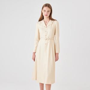 [라인어디션]벨티드 카라 원피스(NGOPOI97)