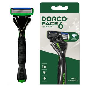 도루코 페이스6 시스템 면도기1개+면도날2개 6중날
