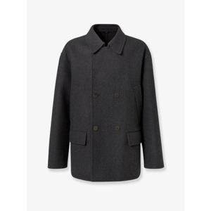 [FENDI] 라프리마 남성 코트 더블브레스티드 울 펠트 피코트 FW1415 AOYAF0TY6 Ardesia /12