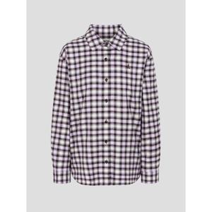 [빈폴레이디스] 기모 체크 오버핏 셔츠  라벤더 (BF5964C03T)