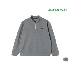 그린조이 세이브존07 남성 골지 G로고 하프 집업 폴라 티셔츠 GF25KL51M[1