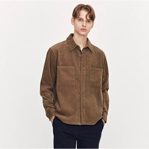 [지오다노]남자 루즈핏 코듀로이 포켓 셔츠형 자켓 045907