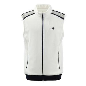 그린조이 HC12 남성 체크배색 베스트 GF21KV62N(화이트)