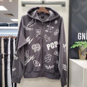 리트머스 HC12 전판   프린트  후드집업 LO1TU080-075