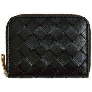 보테가베네타 600874 VCPP2 8425 인트레치아토 블랙 지퍼 카드지갑