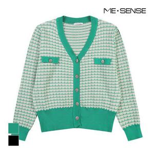 [미센스]MARIO보석버튼 패턴 가디건_MB3YKCMG01Z