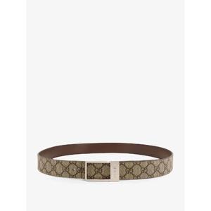 GUCCI GG Supreme Fabric and leather belt 820724