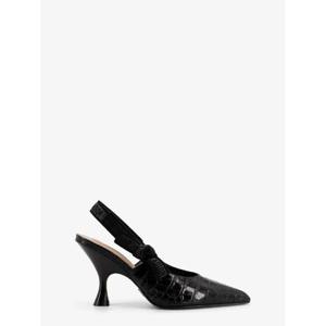DIOR JAdior leather slingback pumps with croco effect KCV440PDE