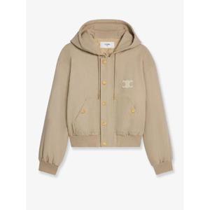 CELINE Canvas jacket with Triomphe patch RV03D147V