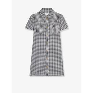 CELINE Vichy silk mini chemisier dress RR0CG0O34