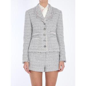 DOLCEGABBANA 회색 라메 부클레 재킷 F27DITS8100