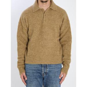 AMI PARIS Polo in alpaca and wool HPL405280