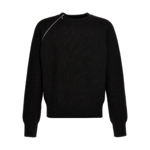 BURBERRY 지퍼 디테일 스웨터 8083175BLACK