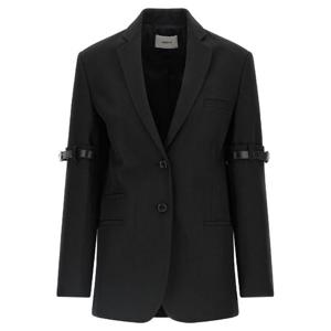 COPERNI Logo Belted blazer COPV37F3004BLK