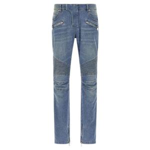 BALMAIN Biker jeans FH1MG115DF816AW