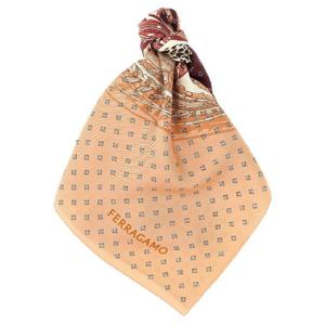FERRAGAMO Madras print scarf 785657ROSSOBORDEAUX