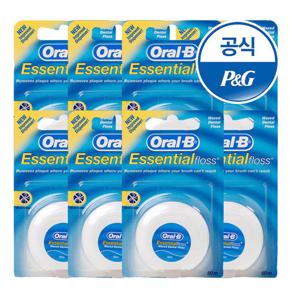 오랄비 치실 왁스 50m 8개