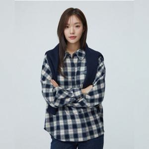 플라스틱아일랜드  타탄체크 루즈핏 셔츠 (PR4WB001)