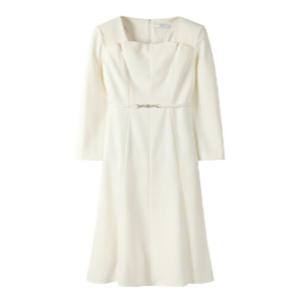 듀엘 벨티드 스퀘어넥 원피스 D244PSE035