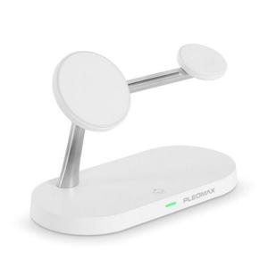 5IN1 마그네틱 고속 무선충전기(PMQC-5in1/화이트/플레오맥스)