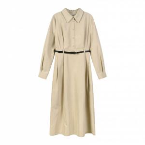 플라스틱아일랜드  주름 셔츠 원피스 (PR4WO081)