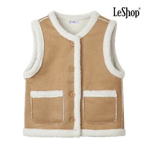 [르샵]에코 시어링 무스탕 베스트 BPAVT006A