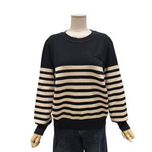 [에이지도르]원포켓 단가라 라운드 니트(ALFIAUR220)