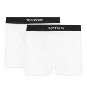 톰포드 화이트 앤 블랙 웨이스트밴드 박서 T4XC31410 100