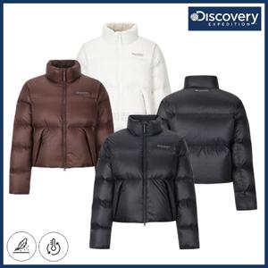 디스커버리 25FW 겨울 신상 여성 오버핏 올튼하이넥 퍼텍스퀀텀 다운 크롭 숏패딩 점퍼/자켓/유광/경량나일론/보온/기능성 DXMIA DWDJ56056