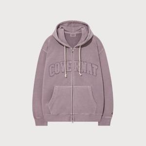M 커버낫후드집업 CQK CO2503HZ21-TP 피그먼트 아치로고 후드집업 Light Purple