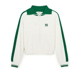 MLB 바시티 소매 배색 반집업 스웨터 보스턴 레드삭스 A5 3FKPV0444 50CRS