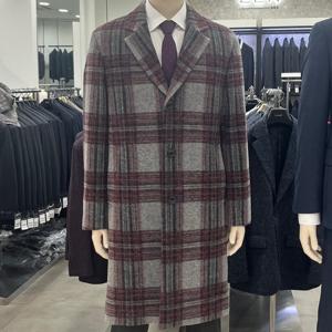 [ZEN]젠 체크롱코트 MAHD33999DGR