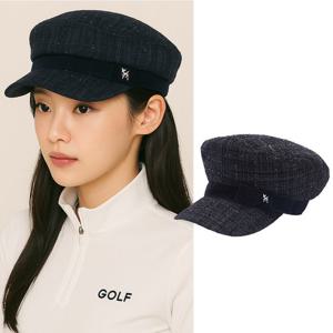 비티알 여성 가을 트위드 소재 골프 모자 BSC869TC4W