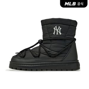 [카리나PICK][MLB공식] 25FW 커브 패딩 부츠 미드 레이스 NY (Black) 3AWBCPM56-50BKS