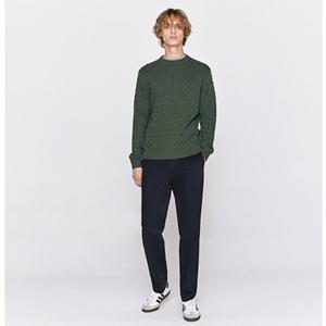 [지오다노] 남성 기모 일자 테이퍼드핏 링클프리 치노 팬츠 115905