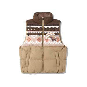 [지프]남여공용 니트 자가드 노르딕 덕다운 베스트 (JQ4JPU605)