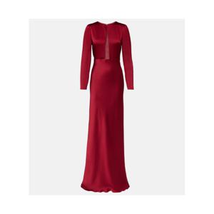 막스마라 Bird 새틴 맥시 드레스 P01093474