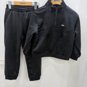 [에스핏]벨로아  반집업세트 상하복 - 블랙 (SJZ711MKTR11)_CJ